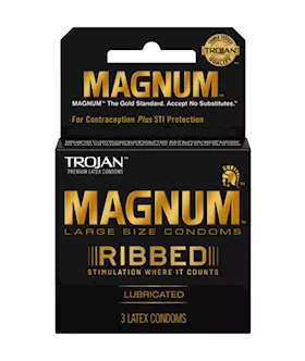 Trojan Magnum Ribbed 3pk