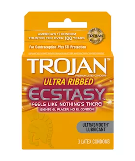 Trojan Ultra Ribbed Ecstasy 3pk