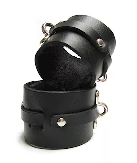 Leather Ankle Cuffs