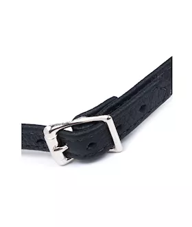Silicone Ball Gag With Garment Leather Strap
