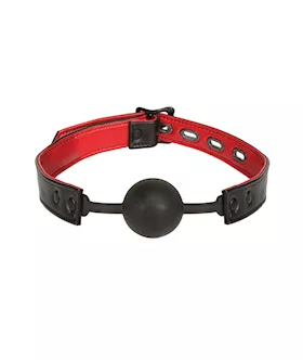 Kink Leather & Silicone Ball Gag