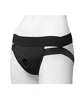 VacULock Panty Harness with Plug Dual Strap LargeXL