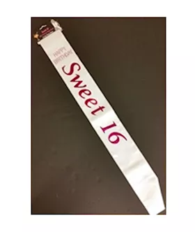 Sweet 16 Sash
