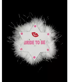 Flashing Bride To Be Star Brooch