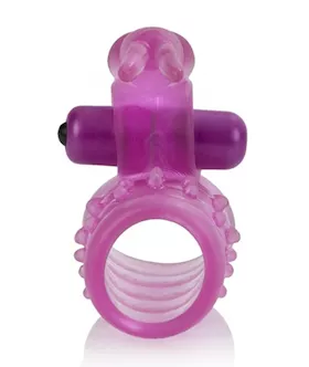 Basic Essentials Stretchy Vibrating Bunny Enhancer