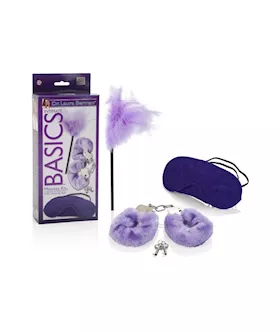 Dr Laura Berman Intimate Basics Mistress Kit Cuffs Tickler And Mask