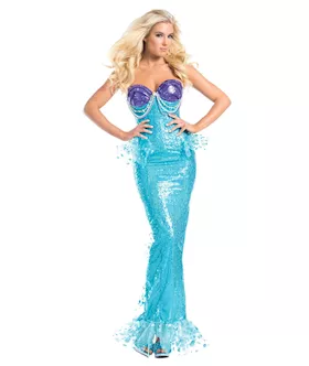 1 Piece  Under The Sea Mermaid  Costume - M/l