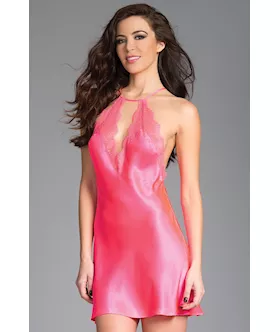 Satin Halterneck Slip