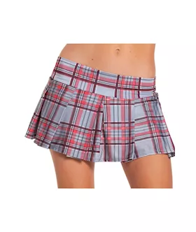 Plaid Pleated School Girl Mini Skirt