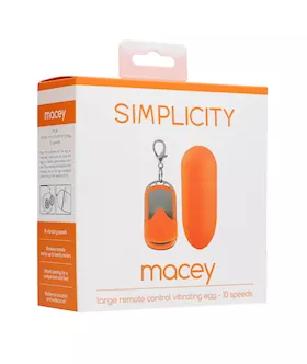 Macey Large Remote Control Vibrating Egg