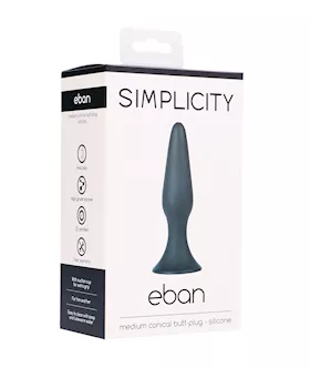 Eban Medium Conical Butt-plug With Suction Cup