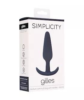 Gilles Medium Cork Butt-plug With Handles