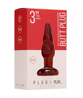 Butt Plug - Twisted - Glass
