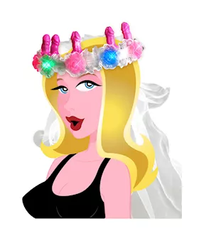 Bachelorette Party Favors Pecker Light-up Veil