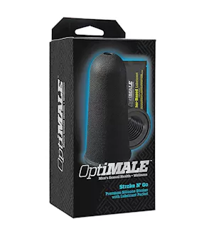 Optimale- Stroke N Go Premium Silicone Stroker With Lubricant Packet