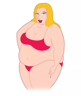 Travel Size Fatty Patty Blow Up Doll