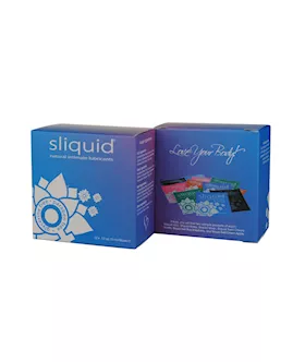 Sliquid Naturals Lube Cube -12 Sachet Sample Pack