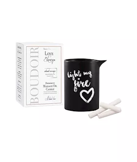 Love In Luxury Soy Massage Candle Black Lace