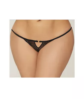 Lace Heart Open Crotch Panty