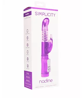Nadine Rabbit Vibrator Rotating Dual Motors 8 Speeds