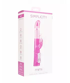 Mimi Butterfly Vibrator Rotating Dual Motors 8 Speeds