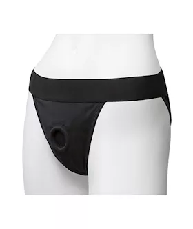 Vac-u-lock Full Back Panty Harness With Plug S/m