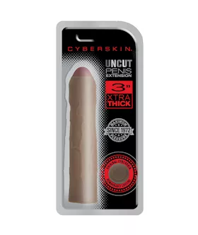 Cyberskin Xtra Thick Uncut Transformer Penis Extension - 3 Inch