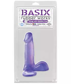 Basix 6 Inch  Suction Cup Dildo