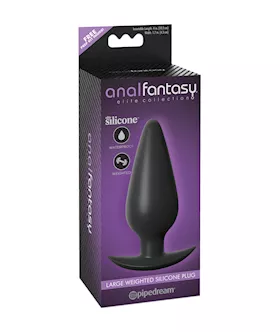Anal Fantasy Elite Collection Large Weighted Silicone Plug