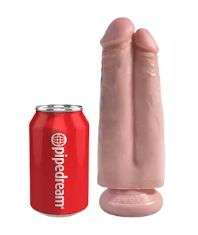 King Cock 7 Inch Two Cocks One Hole