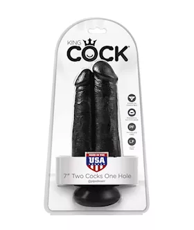 King Cock 7 Inch Two Cocks One Hole