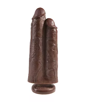 King Cock 9 Inch Two Cocks One Hole Dildo