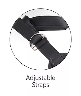 King Cock Strap-on Harness W 7 Inch Two Cocks One Hole