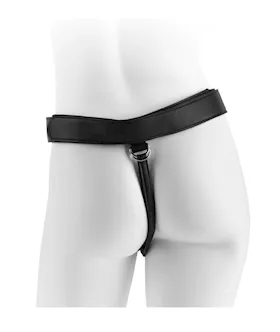 King Cock Strap-on Harness W 7 Inch Two Cocks One Hole