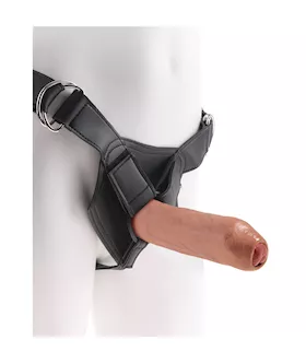 King Cock Strap-on Harness With 7 Inch Uncut Cock