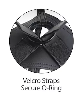King Cock Strap-on Harness With 9 Inch Uncut Hollow Cock