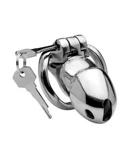 Rikers 24-7 Stainless Steel Locking Chasity Cage