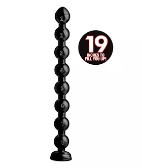 Hosed 19 Inch Beaded Thick Anal Snake