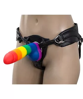Justin Rainbow 8 Inch Dong With Balls