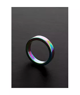 Rainbow Flat Cock Ring - (8x45mm)