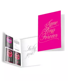 SAME PENIS FOREVER GREETING CARD