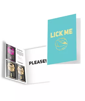 LICK MEPLEASE GREETING CARD