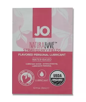 System Jo - Strawberry Flavoured Lubricant Sachet 3ml