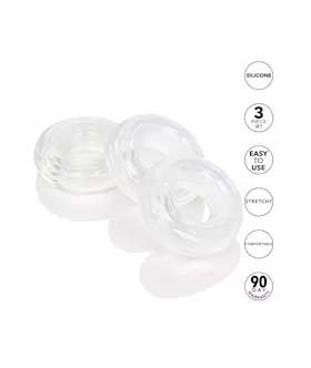 Set Of 3 Silicone Stacker Rings