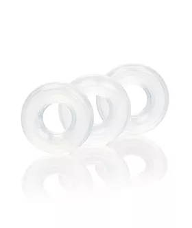Set Of 3 Silicone Stacker Rings