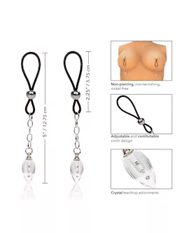 Nipple Play Non-piercing Nipple Jewelry Crystal Teardrop