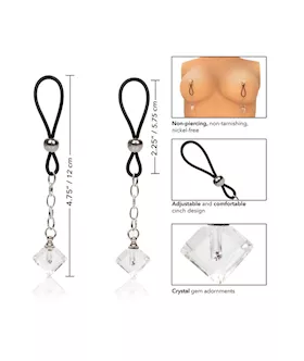 Nipple Play Non-piercing Nipple Jewelry Crystal Gem