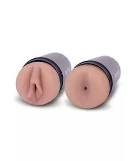 Penthouse Pet Cyberskin Hands-free Adjustable Dual Stroker - Jenna Sativa