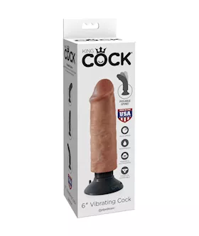 King Cock 6 Inch Vibrating Dildo