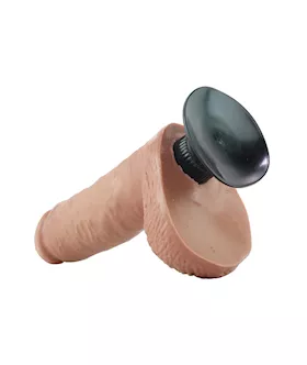 King Cock 8 Inch Vibrating Dildo With Balls